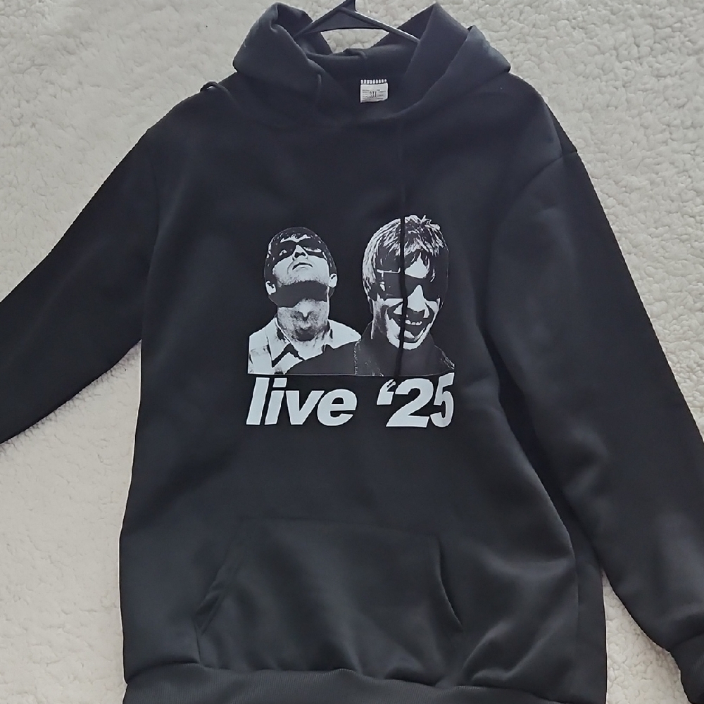 Black Graphic Hoodie Oasis Oasis 2025 Tour